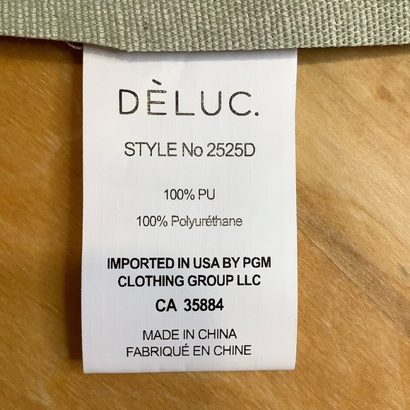 DELUC Silver Metallic Faux Leather Skirt Size M - Picture 11 of 16